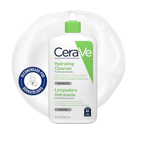 Detalle de CeraVe Hydrating Cleanser Gel limpiador hidratante en crema 473 ml