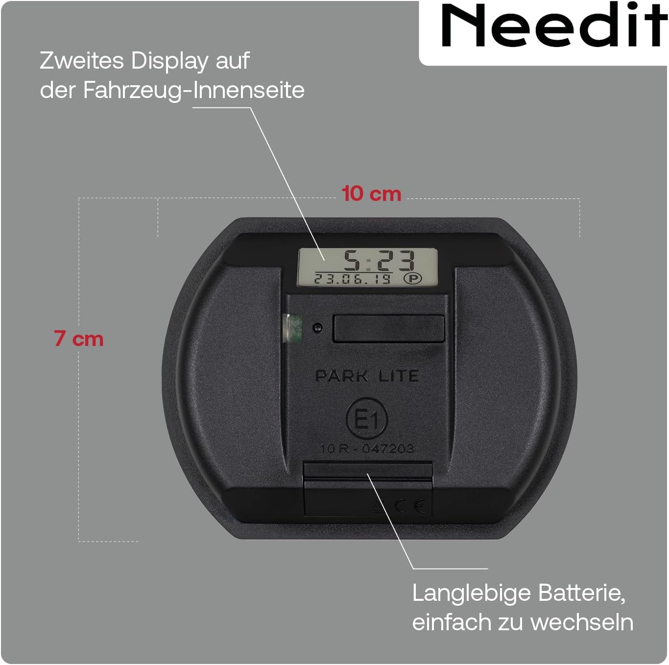 Thumbnail 4 de Needit Park Lite I – Elektronische Parkscheibe mit automatischer Zeiterkennung