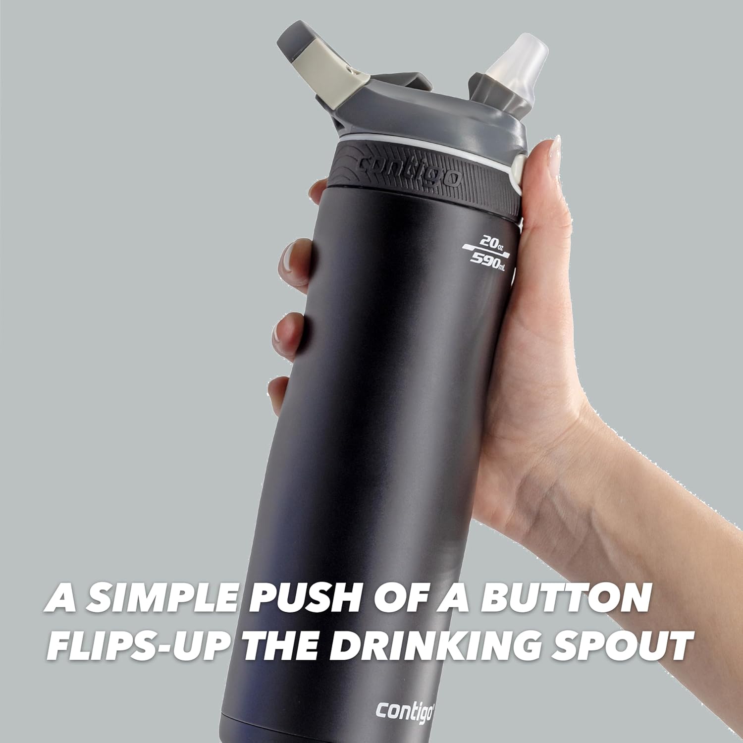 Thumbnail 5 de Contigo Ashland Chill Autospout Insulated Water Bottle, 590 ml