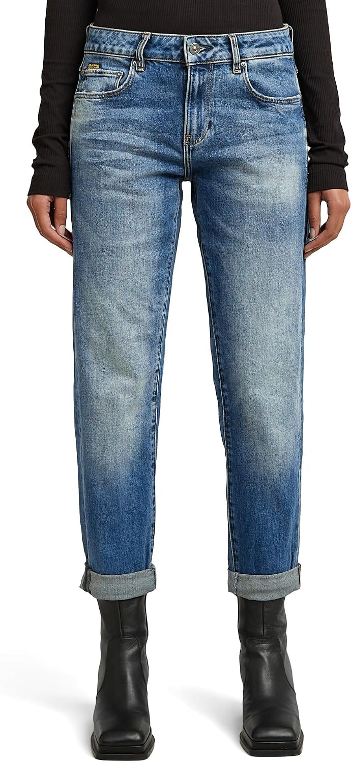 Detalle de G-STAR RAW Damen Kate Boyfriend Jeans – Low Rise, gerades Bein