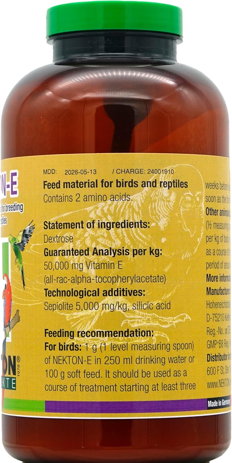 Detalle de Nekton E 700 G, integratore di vitamina E per uccelli