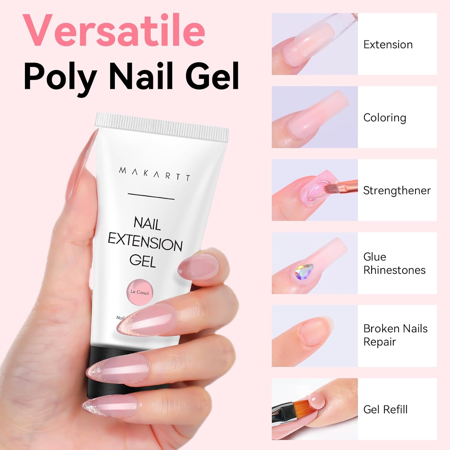 Thumbnail 1 de Makartt Poly Nail Extension Gel 50 ml 💅