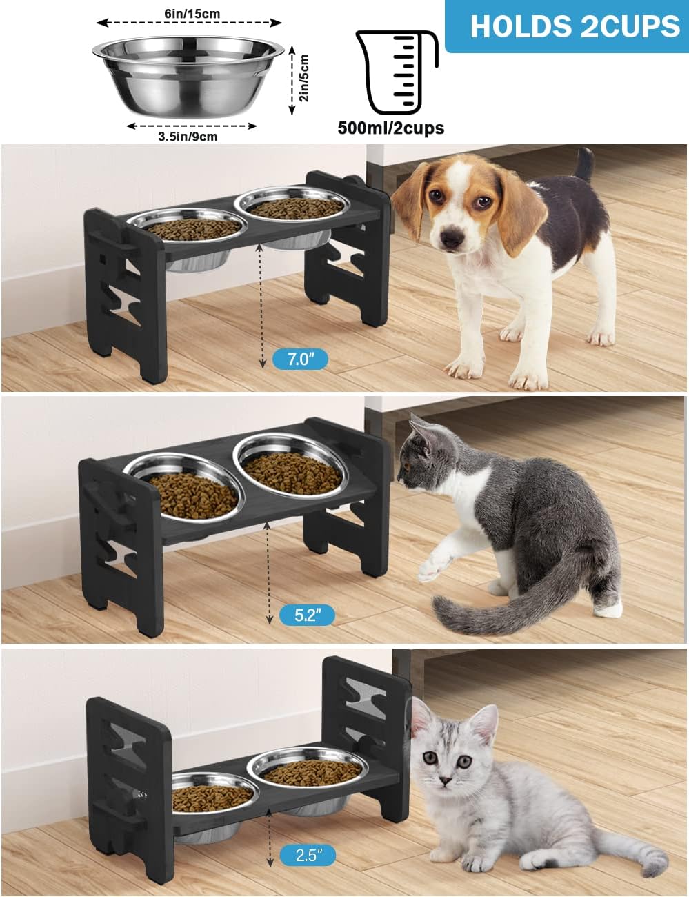 Thumbnail 1 de Vantic Raised Dog Bowl 6‑height