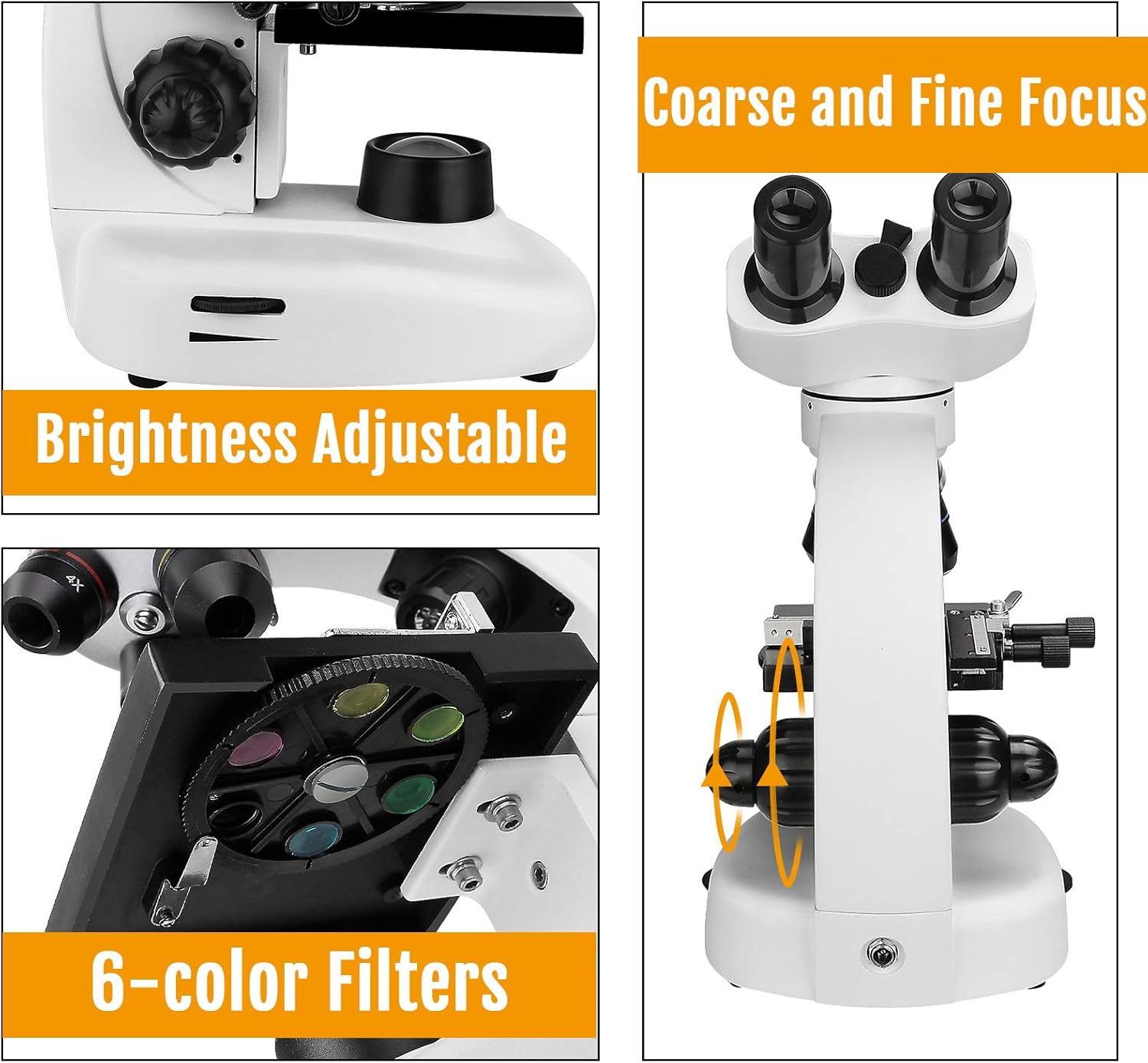 Thumbnail 4 de Svbony SV605: Microscopio binoculare 80×1600× con doppia illuminazione LED — ideale per principianti e studenti