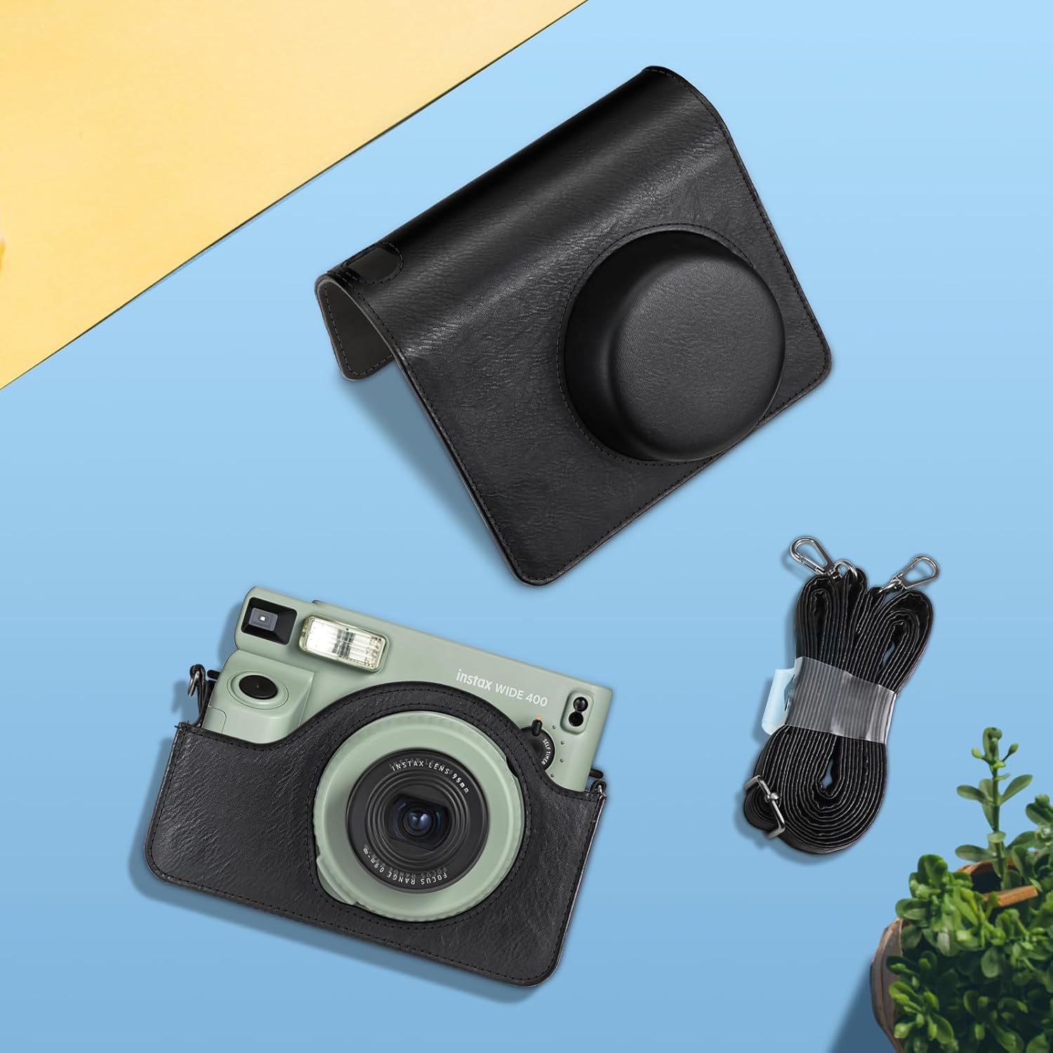 Detalle de FINTIE Tasche für Fujifilm instax Wide 400 – Schutz-Hülle mit abnehmbarem Schulterriemen