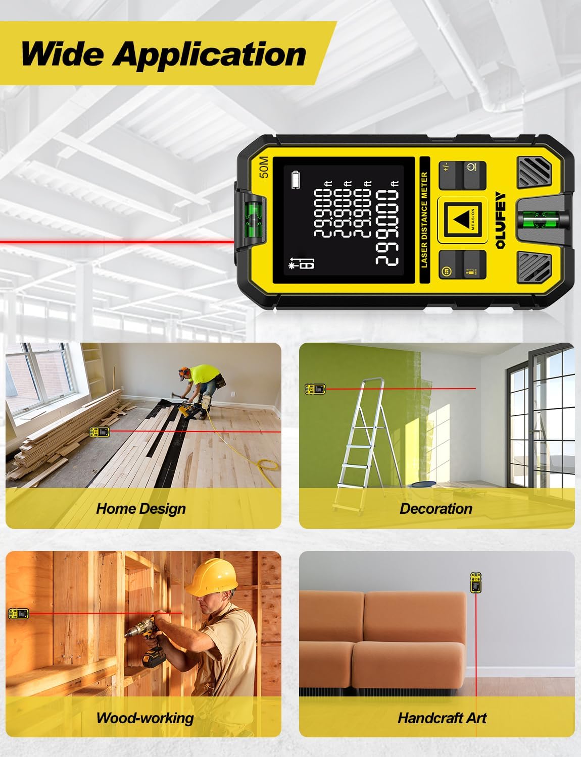 Thumbnail 6 de OLUFEY Laser Measure laser distance