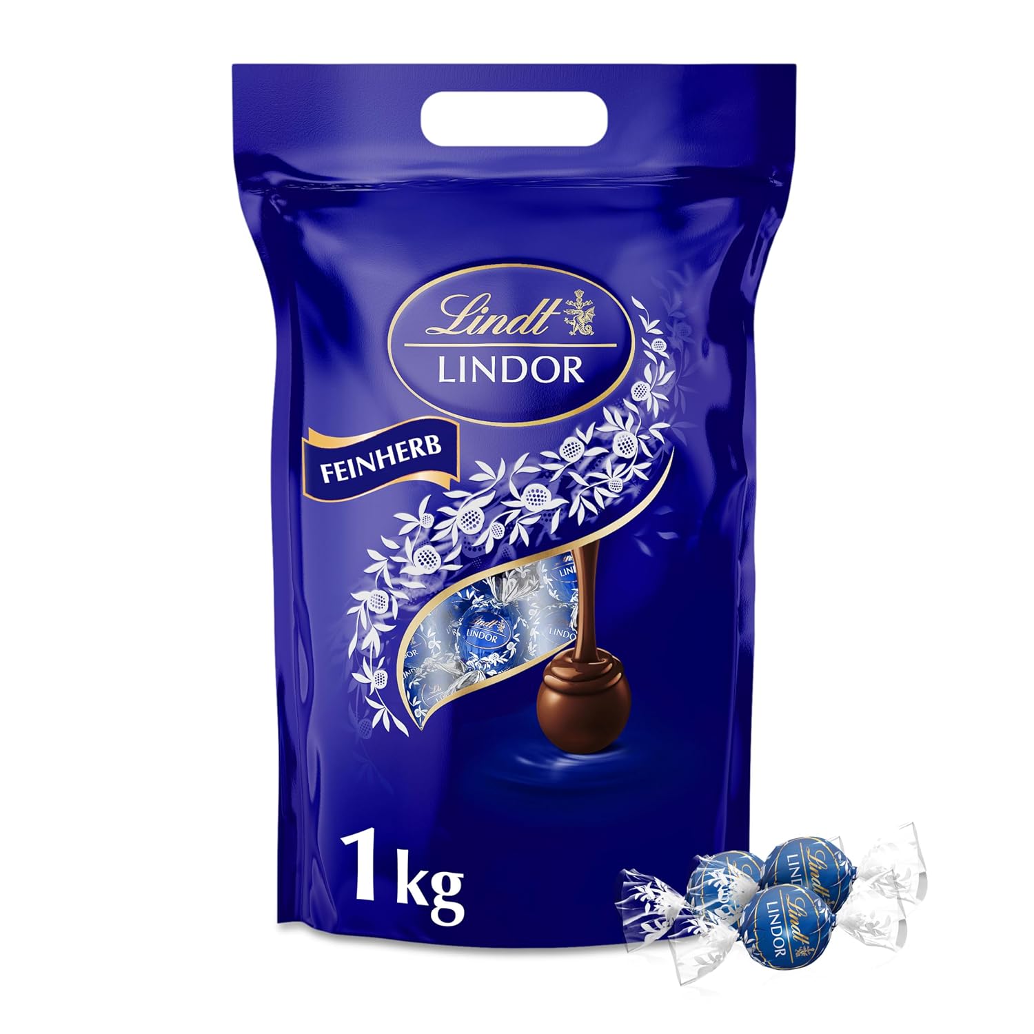 Detalle de Lindt LINDOR Schokoladen Kugeln feinherb 1 kg