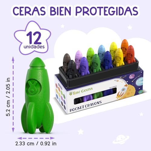 Thumbnail 6 de TinyGeeks 12 Crayons Bebe 3 ans ⚙️