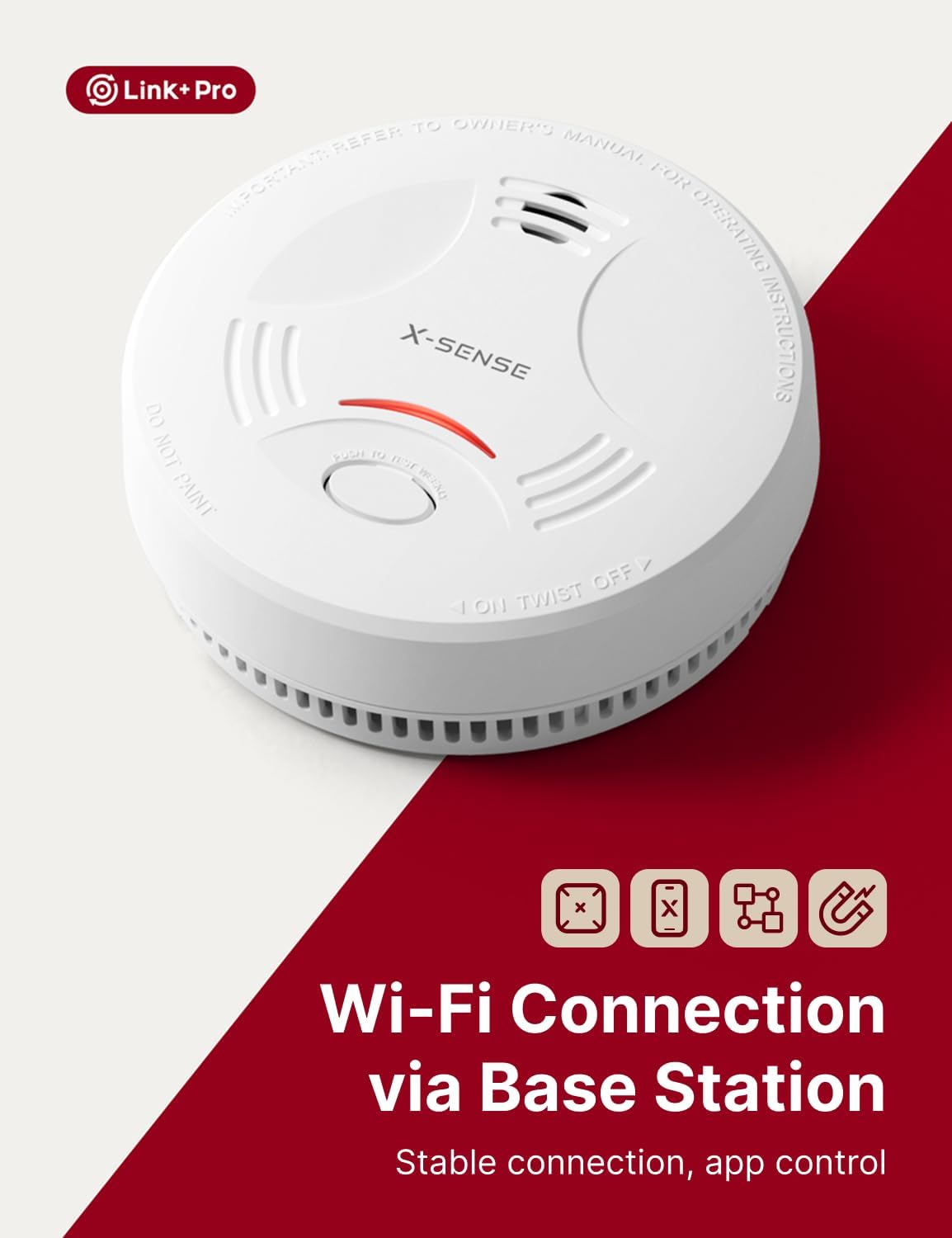 Thumbnail 1 de X-Sense SD11-MR Smoke Alarm with SBS50 Base Station (3-Pack) for X-Sense Home Security App