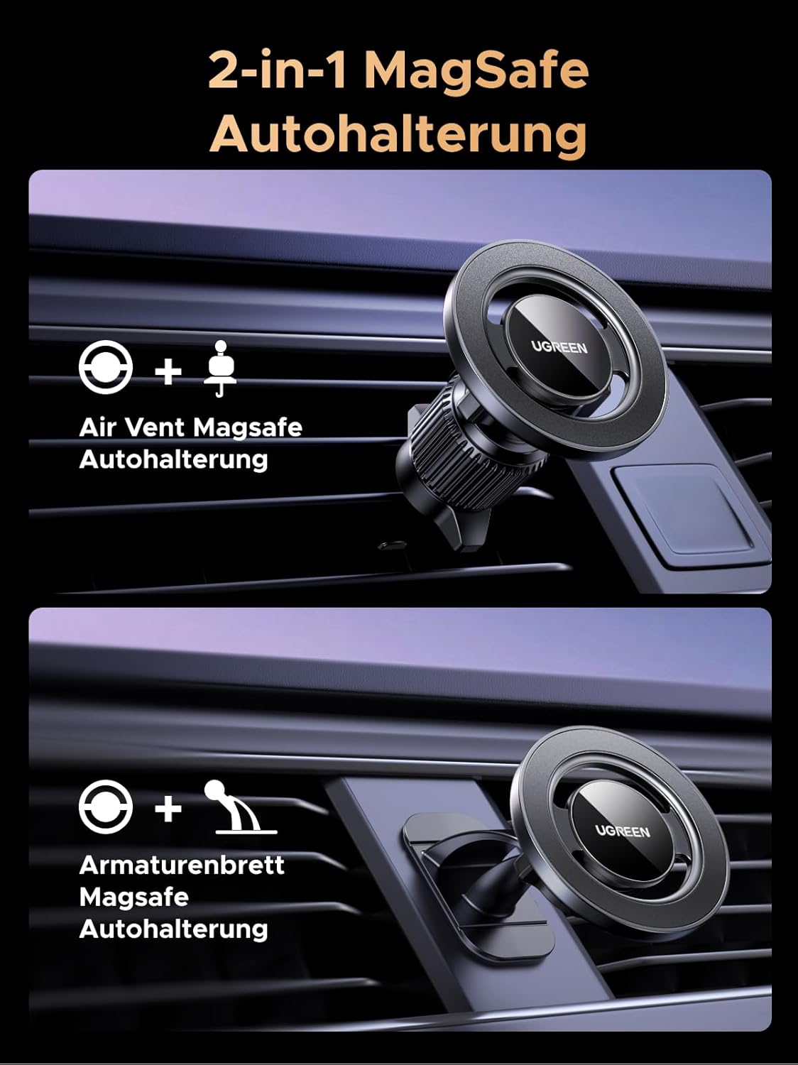 Thumbnail 2 de UGREEN MagSafe Handyhalterung Auto 20 N52