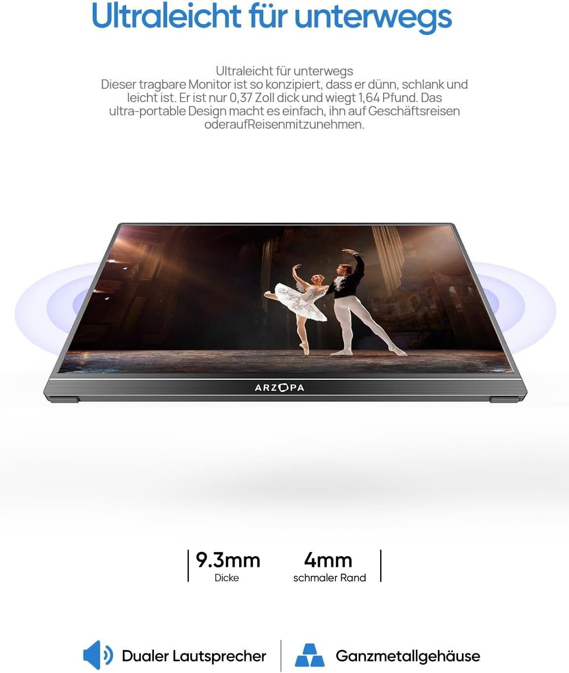 Thumbnail 6 de ARZOPA A1 Tragbarer Monitor 15,6"