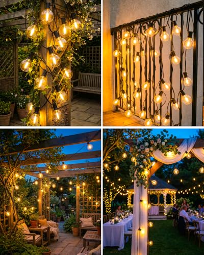 Thumbnail 6 de Guirlande lumineuse extérieure btfarm 10M avec télécommande – Blanc chaud