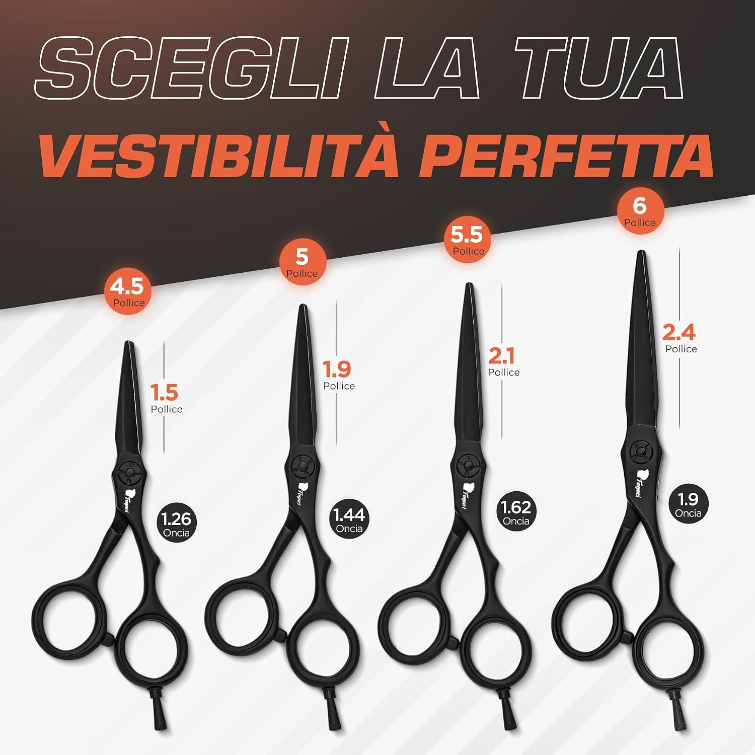 Thumbnail 5 de Fagaci Forbici Parrucchiere Professionali 5" Acciaio 440C – Taglio di precisione