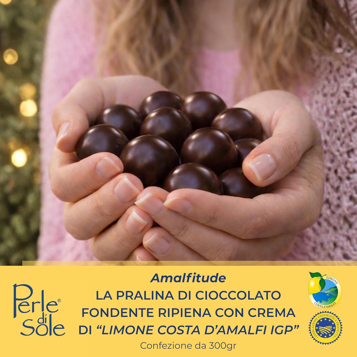 Thumbnail 2 de Perle di Sole ‘Amalfitude’ praline al limone Costa d’Amalfi I.G.P. con cuore cremoso e cioccolato fondente, 300 g