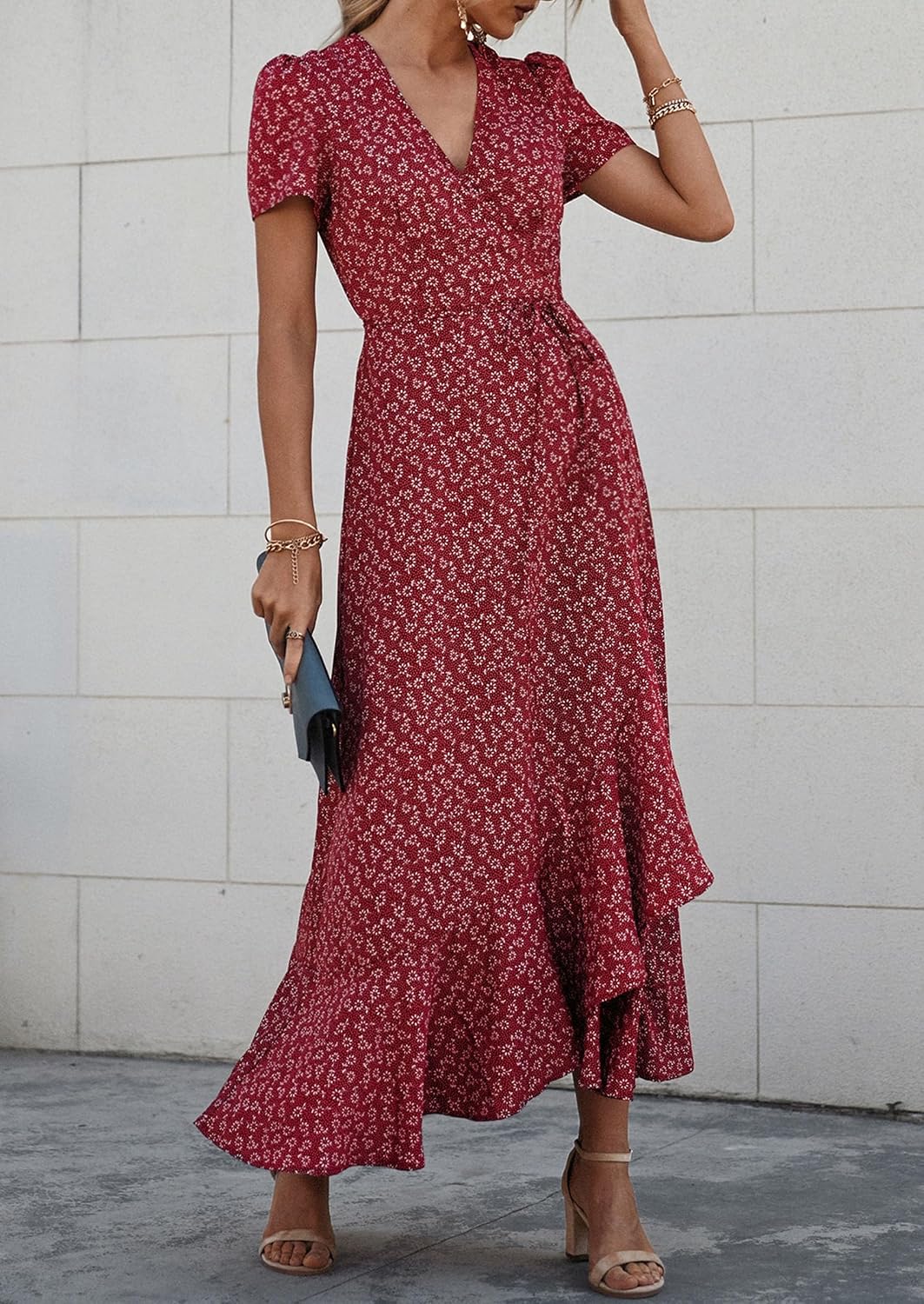 Thumbnail 6 de PRETTYGARDEN Boho Floral Maxi Dress