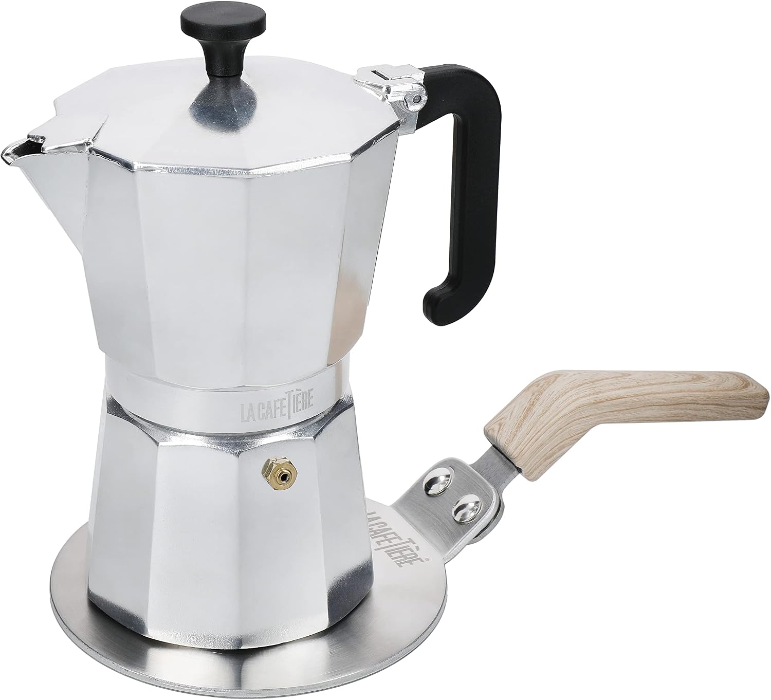 Detalle 2 de La Cafetière 13 cm Induction Conversion Plate, Silver Stainless Steel