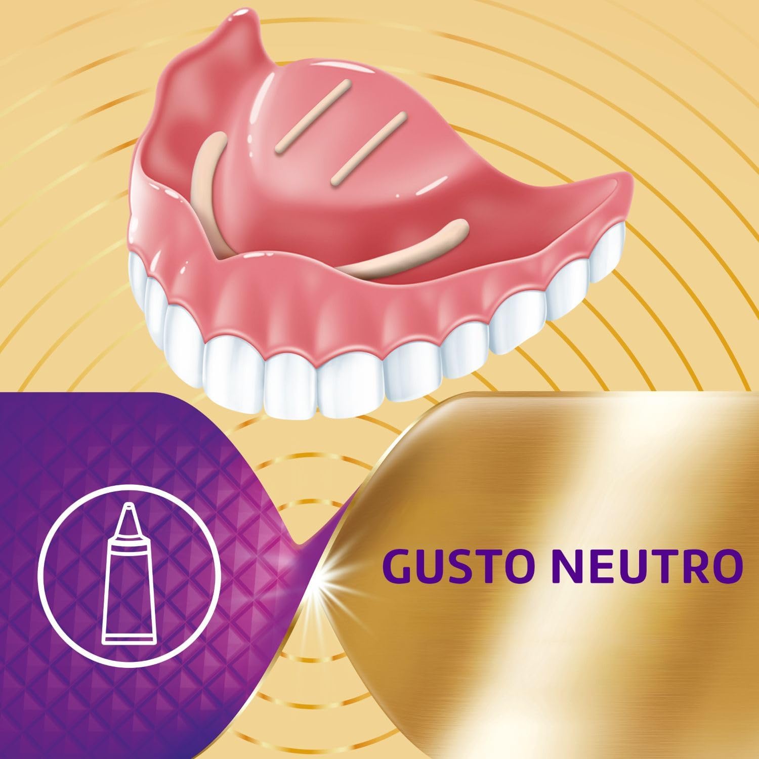 Detalle de Polident Super Tenuta + Sigillante: Adesivo per Protesi Dentale, 12 Ore di Tenuta, Gusto Neutro, Pacco 3x40g