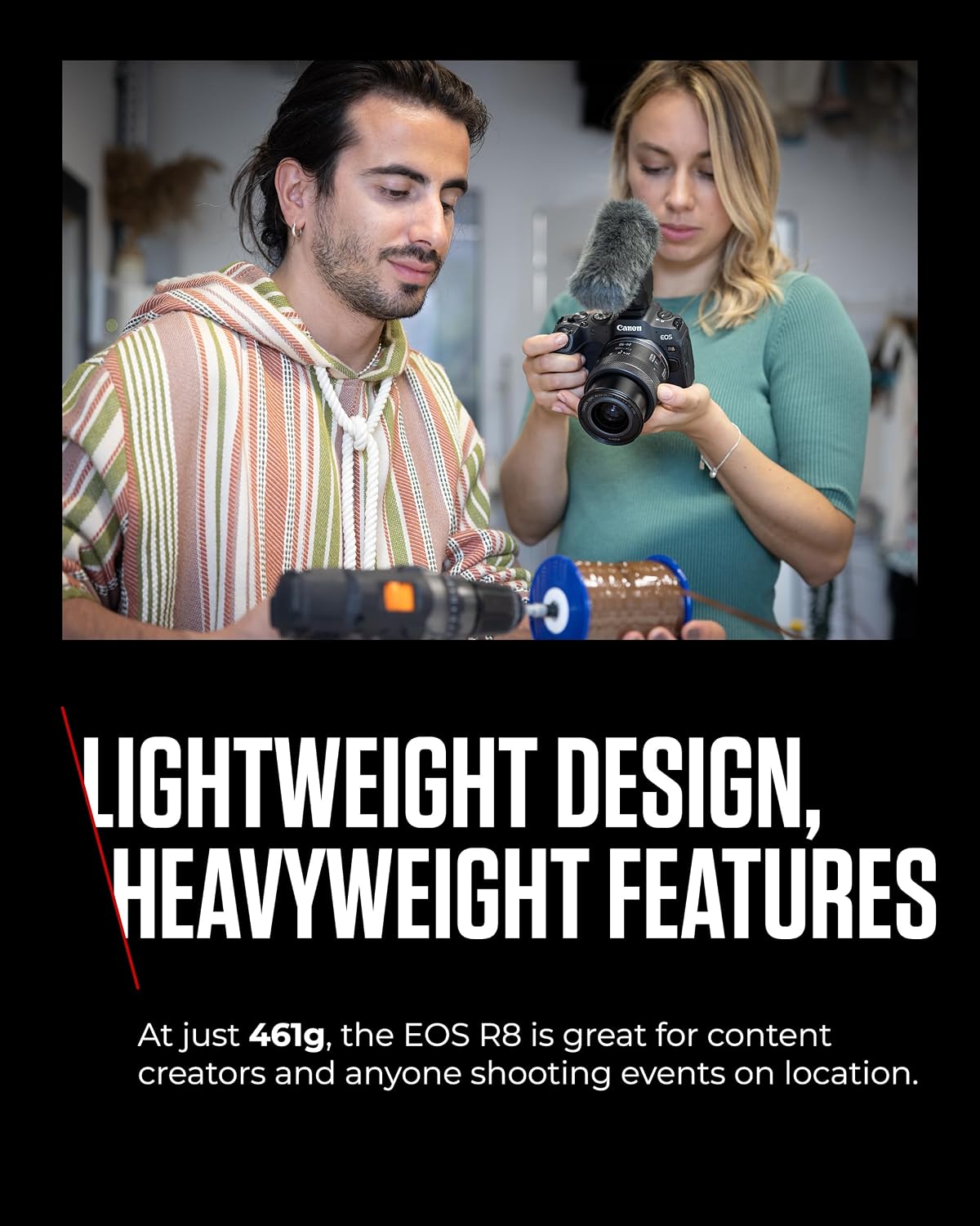 Thumbnail 3 de Canon EOS R8 24.2MP full‑frame mirrorless camera