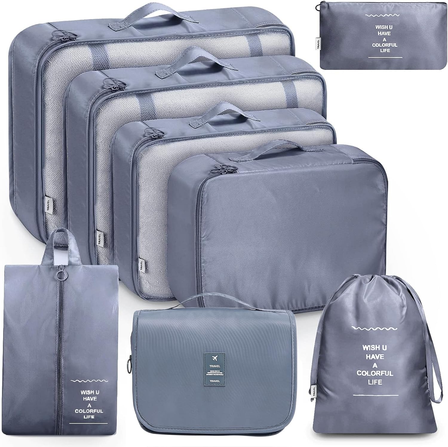 Thumbnail 6 de MURISE Packwürfel Set 8/6 Teile – Koffer‑Organizer