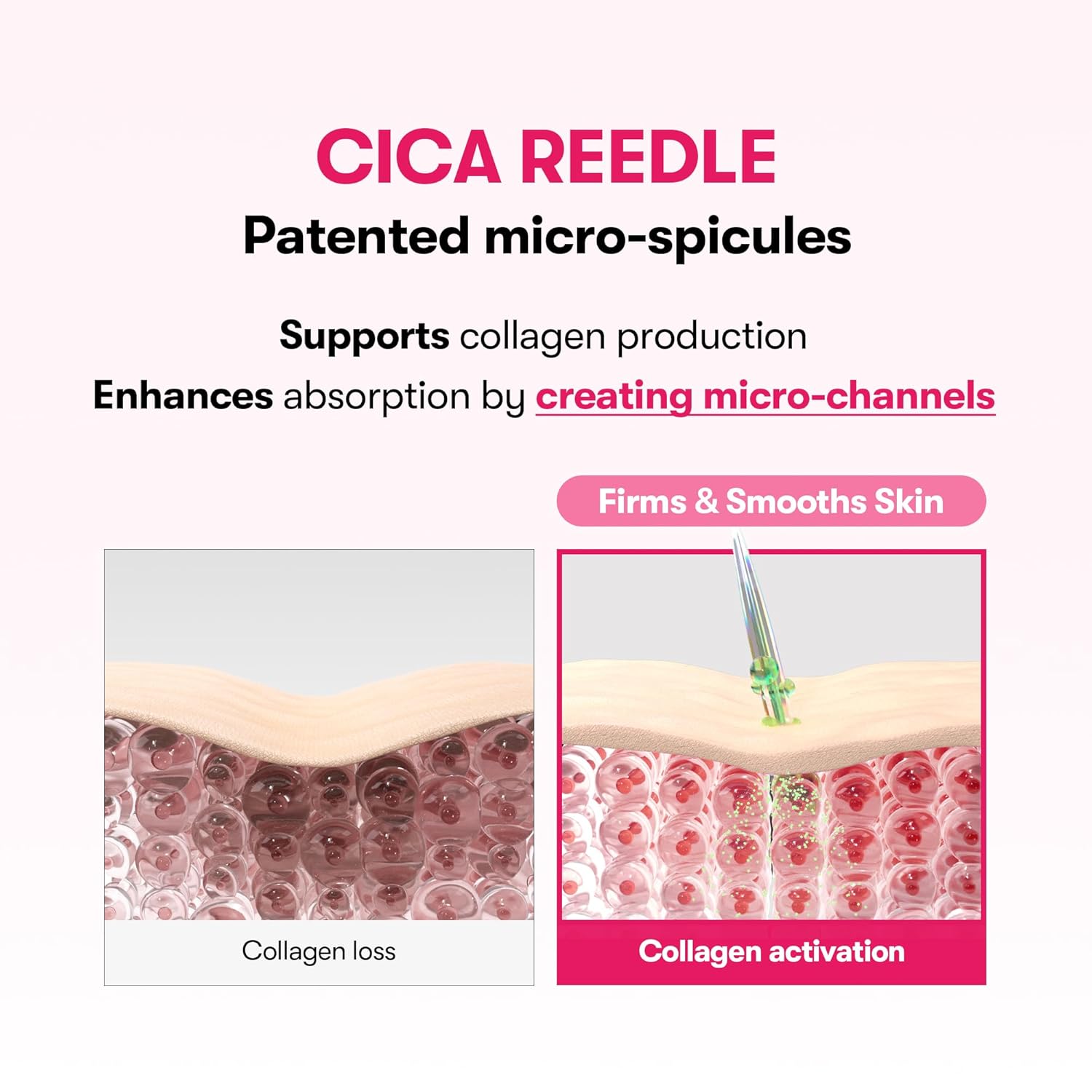 Thumbnail 3 de VT COSMETICS Collagen Reedle Shot 100 Serum: Pink Skin Booster for Plumping, Firming & Glow