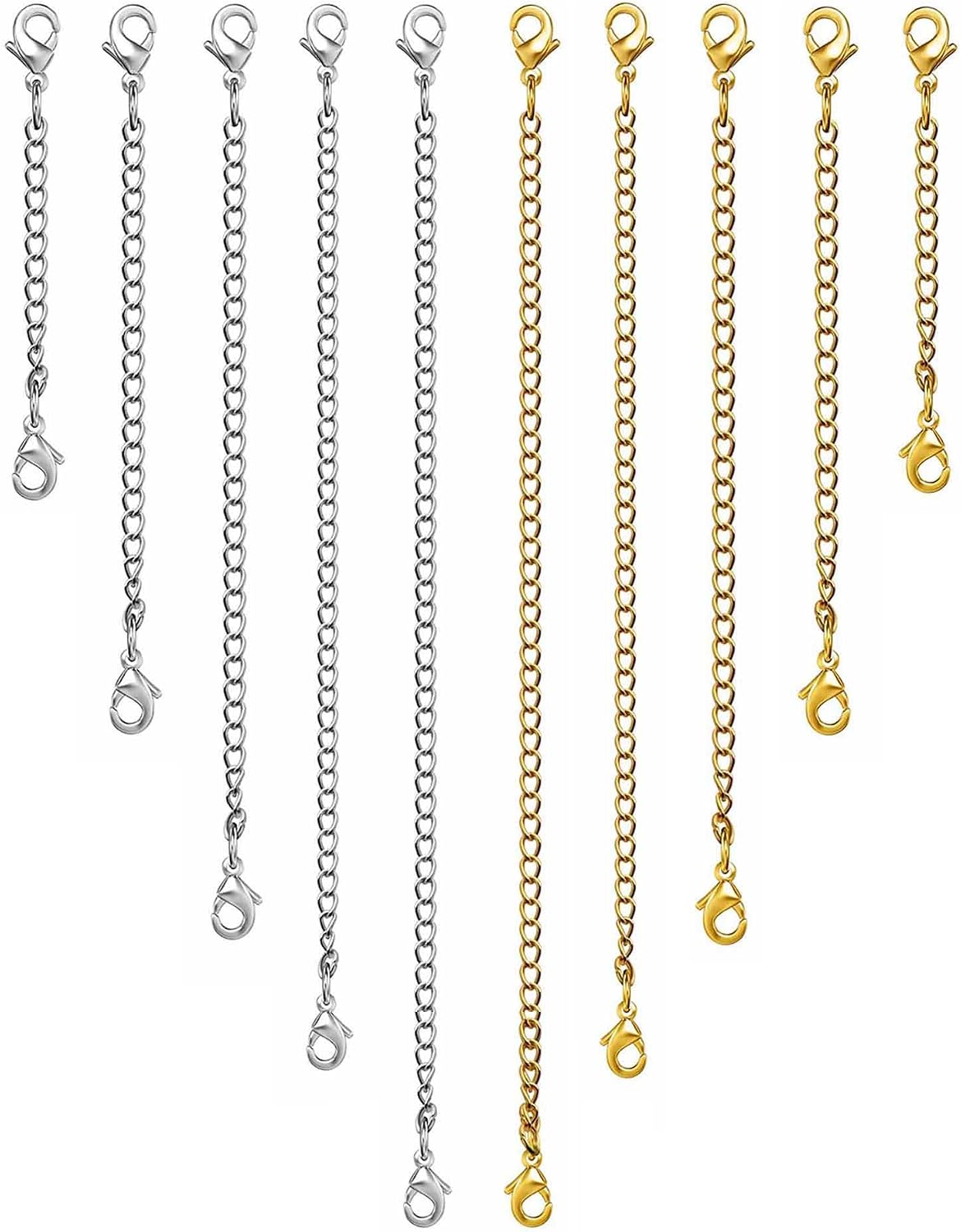 Detalle de OHINGLT 01 Necklace Extenders, 14K Gold- and Silver-Plated Stainless Steel