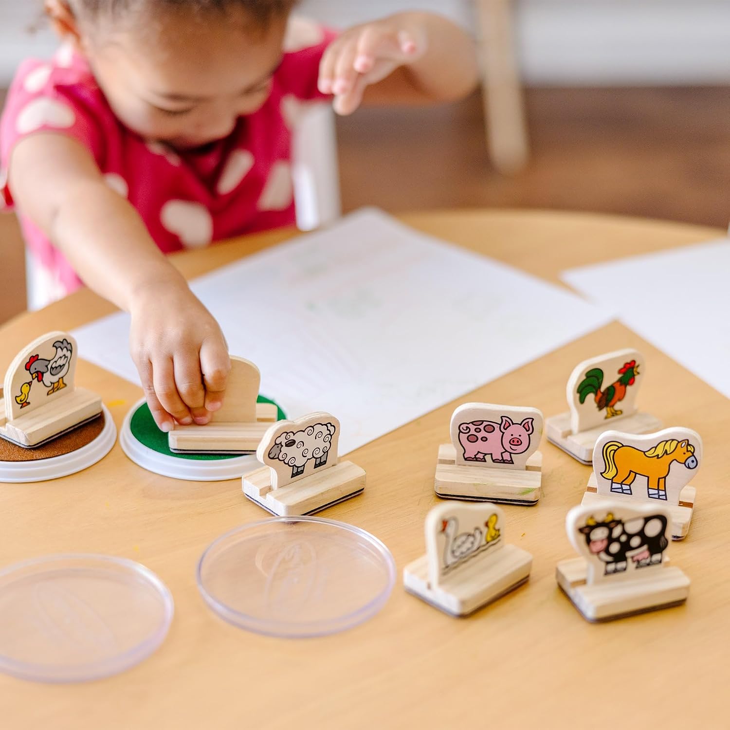 Thumbnail 5 de Melissa & Doug My First Wooden Stamp Set 8pc
