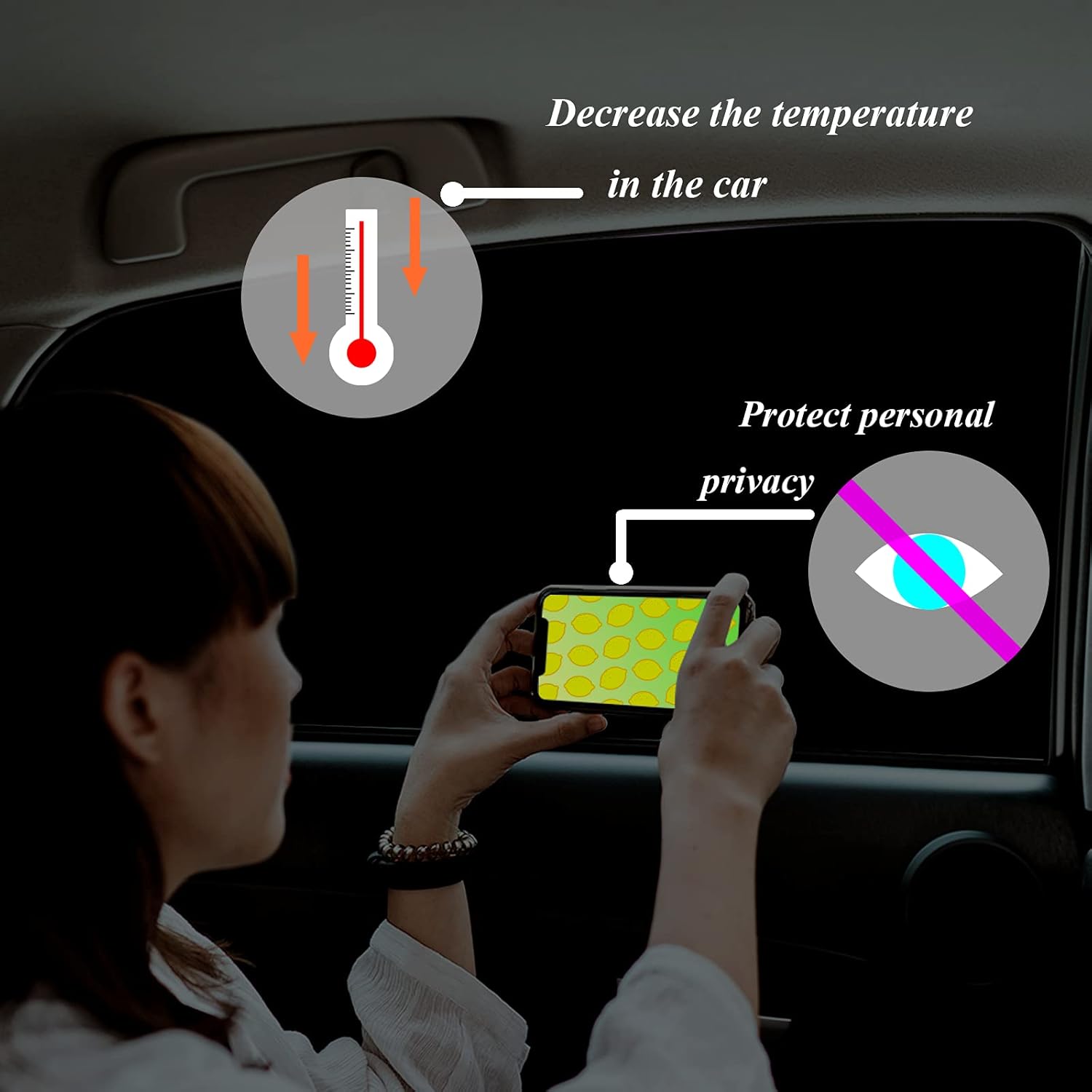 Thumbnail 4 de ZATOOTO magnetischer Sonnenschutz für Auto – Sichtschutzfenster, UV-Schutz, Silber, für Camping