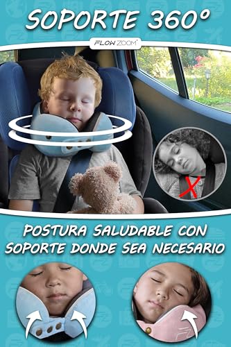 Thumbnail 1 de FLOWZOOM Comfy Kids: Almohada de Viaje Viscoelástica para Niños de 3 a 5 Años