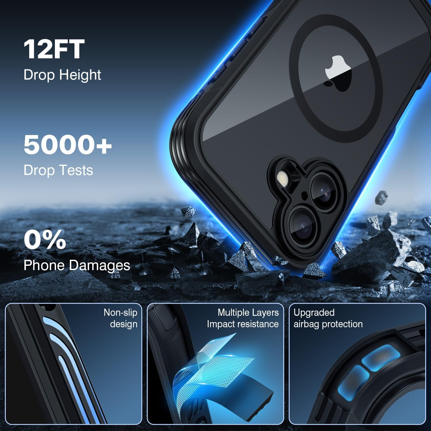 Detalle de CENHUFO iPhone 17 6.3 case with glass