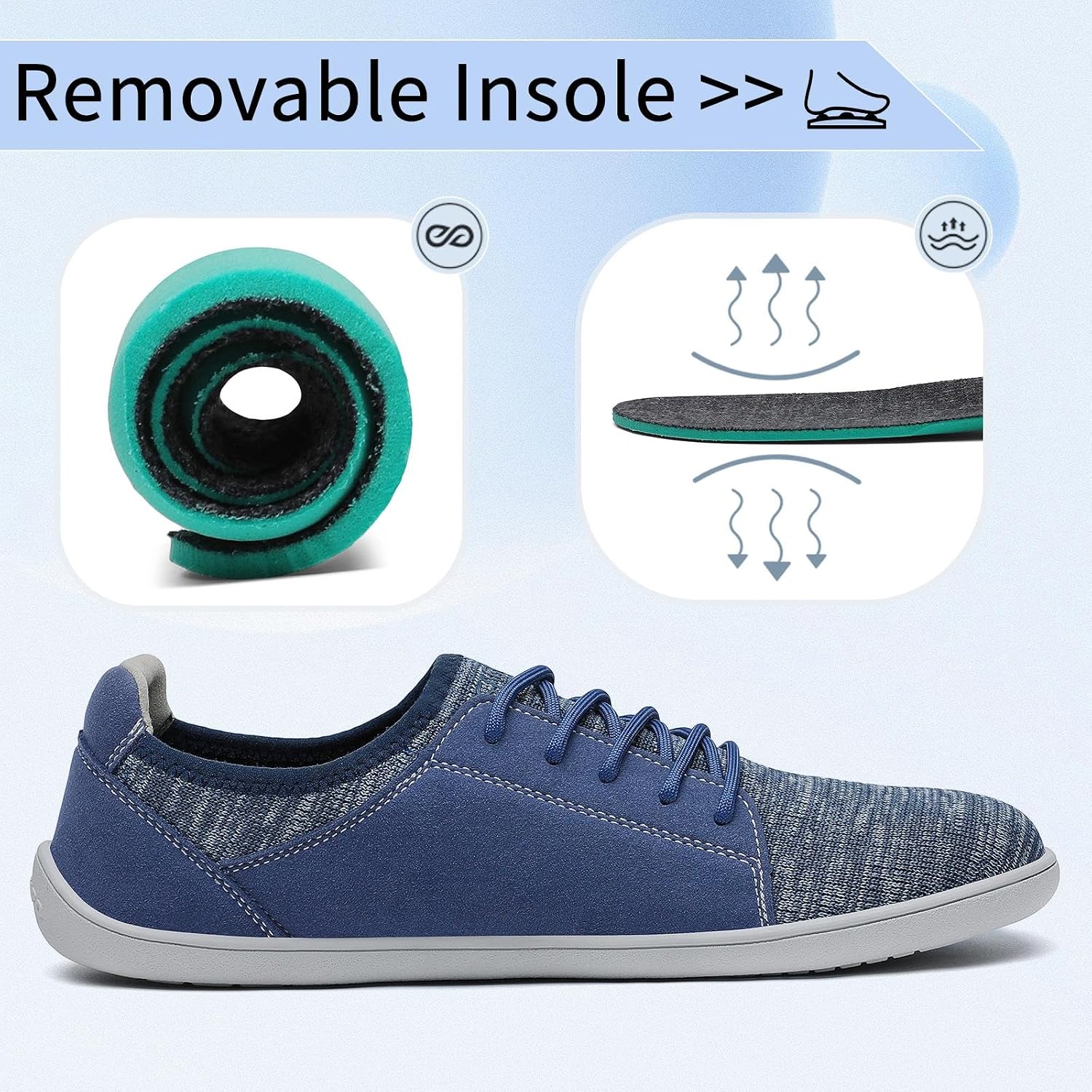 Thumbnail 6 de SAGUARO Barefoot Minimaliste Luck III-Casual: scarpa da camminata unisex, traspirante e leggera