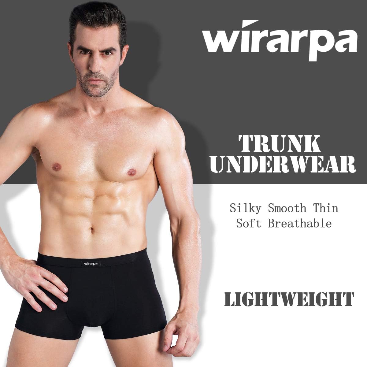Detalle de wirarpa Men's Breathable Modal Microfiber Trunks multipack