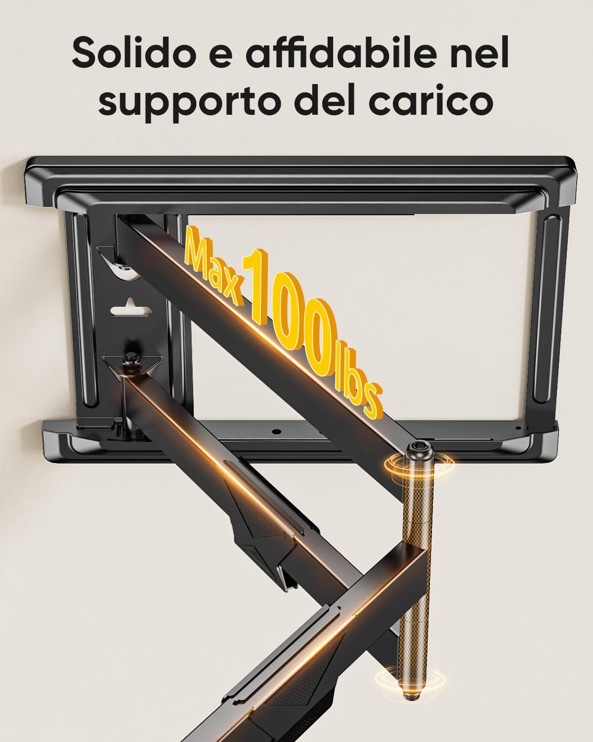 Detalle 1 de Supporto TV a parete 37-75 pollici 45kg