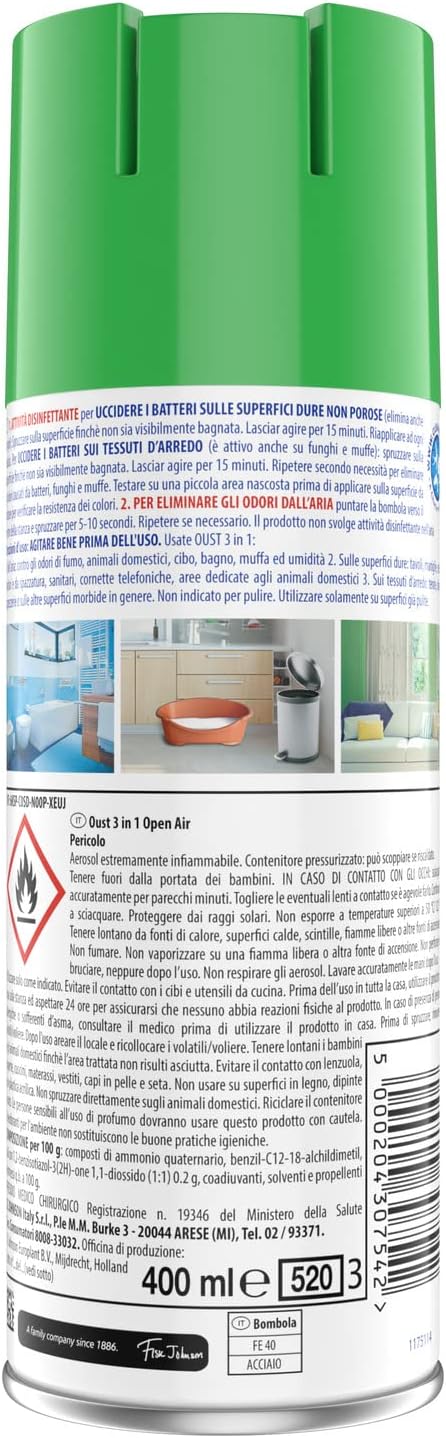 Thumbnail 6 de OUST 3in1 Spray Elimina Odori Disinfettante – 3 confezioni da 400 ml
