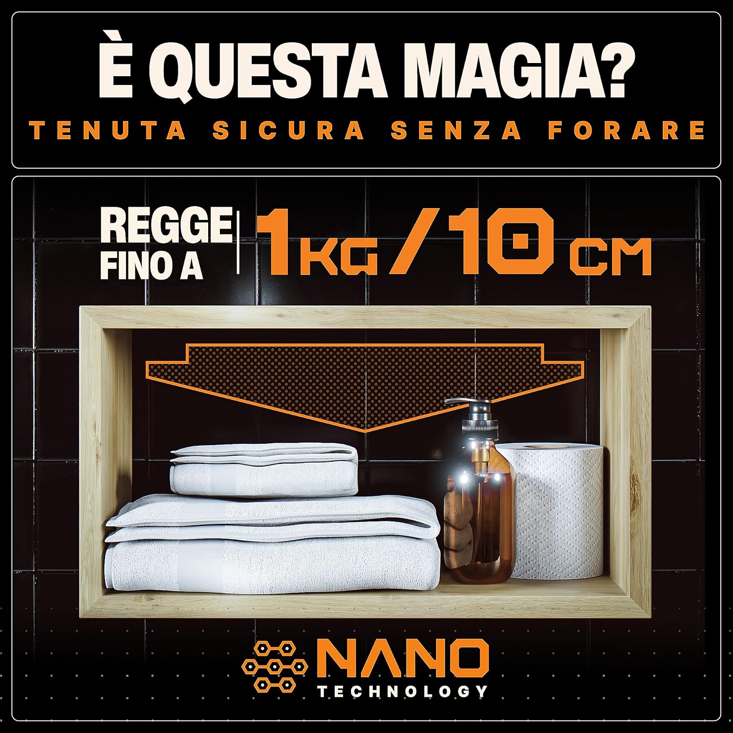Thumbnail 1 de BAURIX Nastro Biadesivo 2m per fissaggi