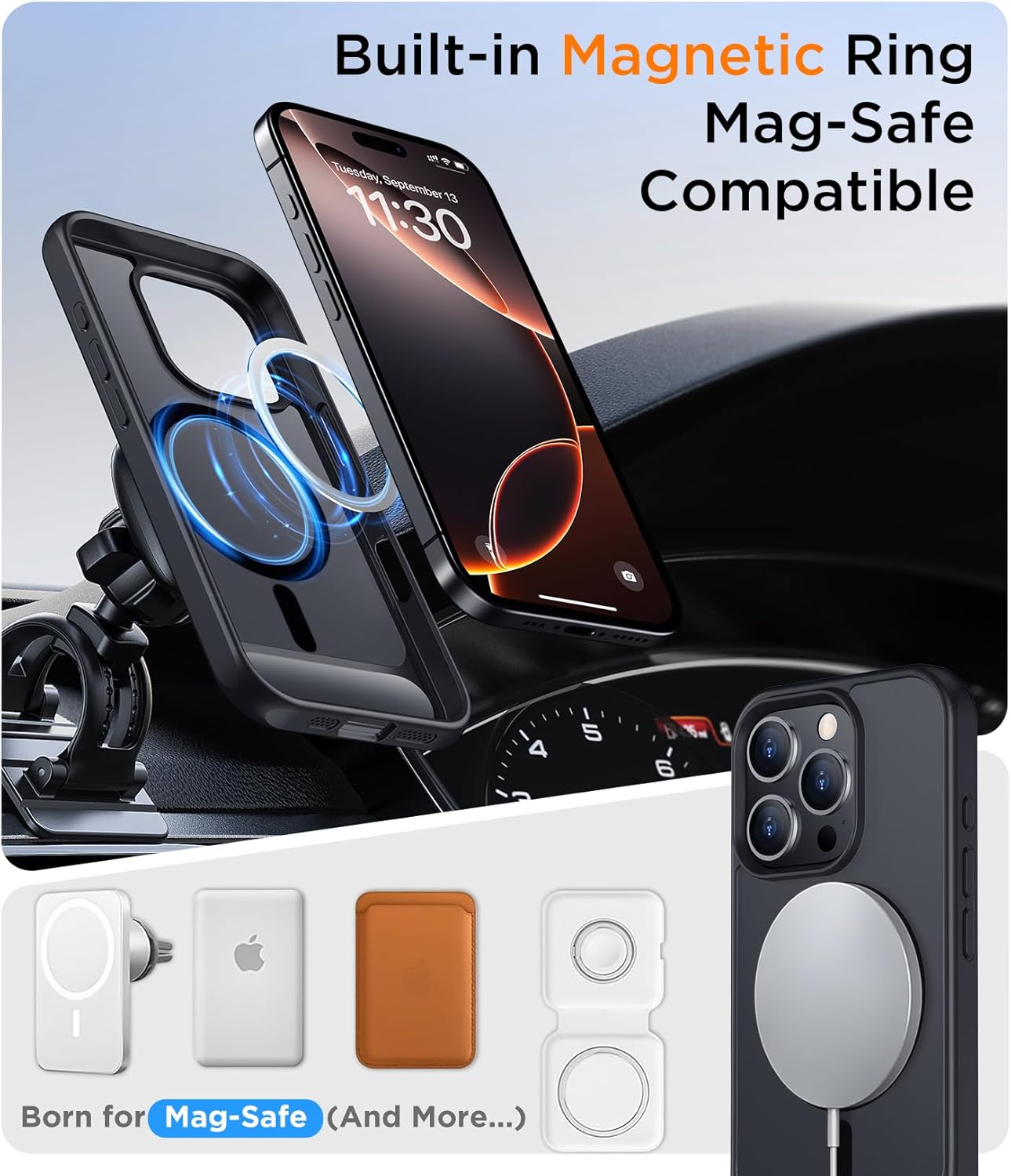 Thumbnail 4 de Temdan iPhone 16 Pro Max magnetic case, 6.9"