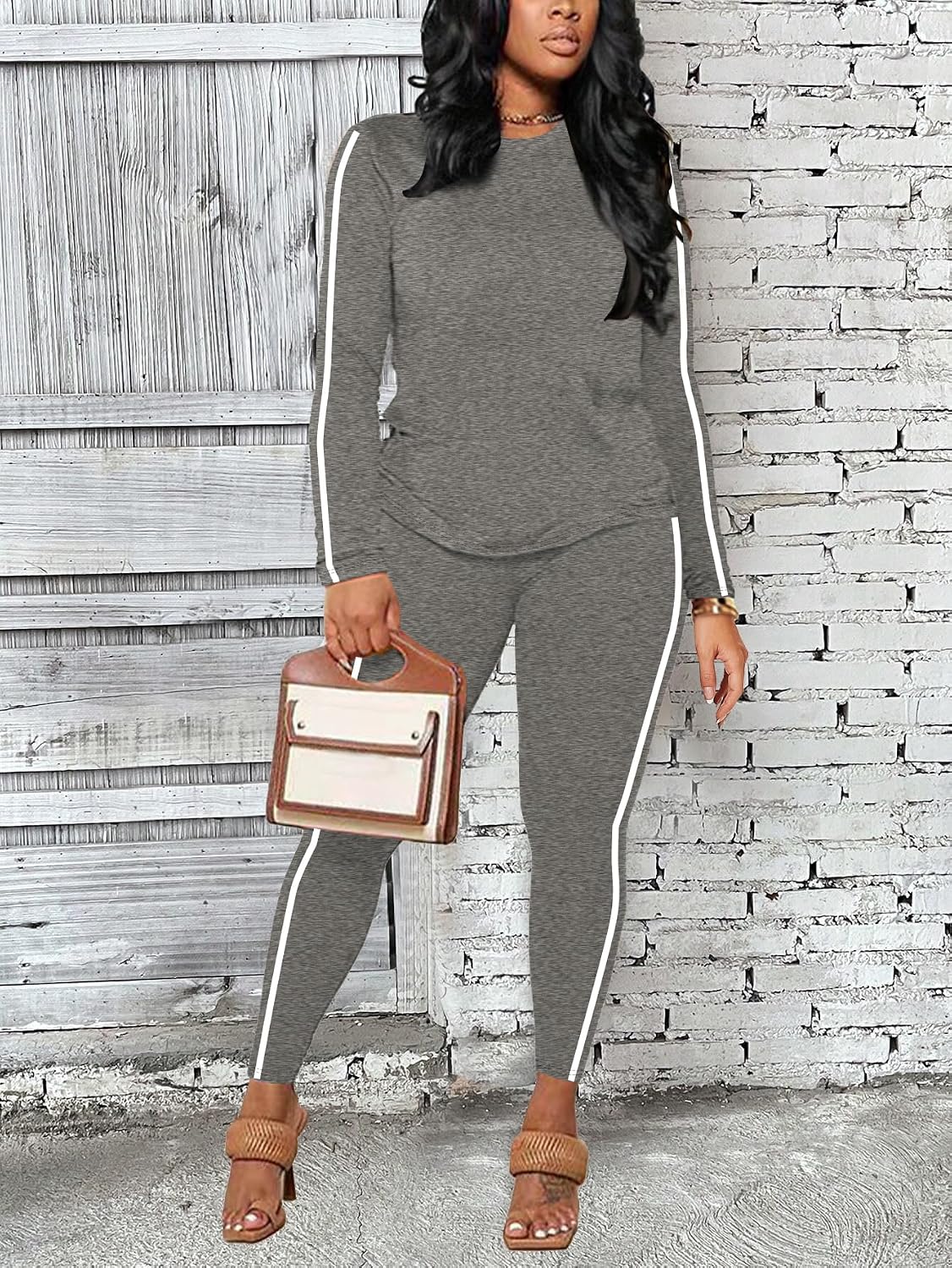 Detalle 2 de BNGPIKLY Women's Two-Piece Set, 95% Polyester