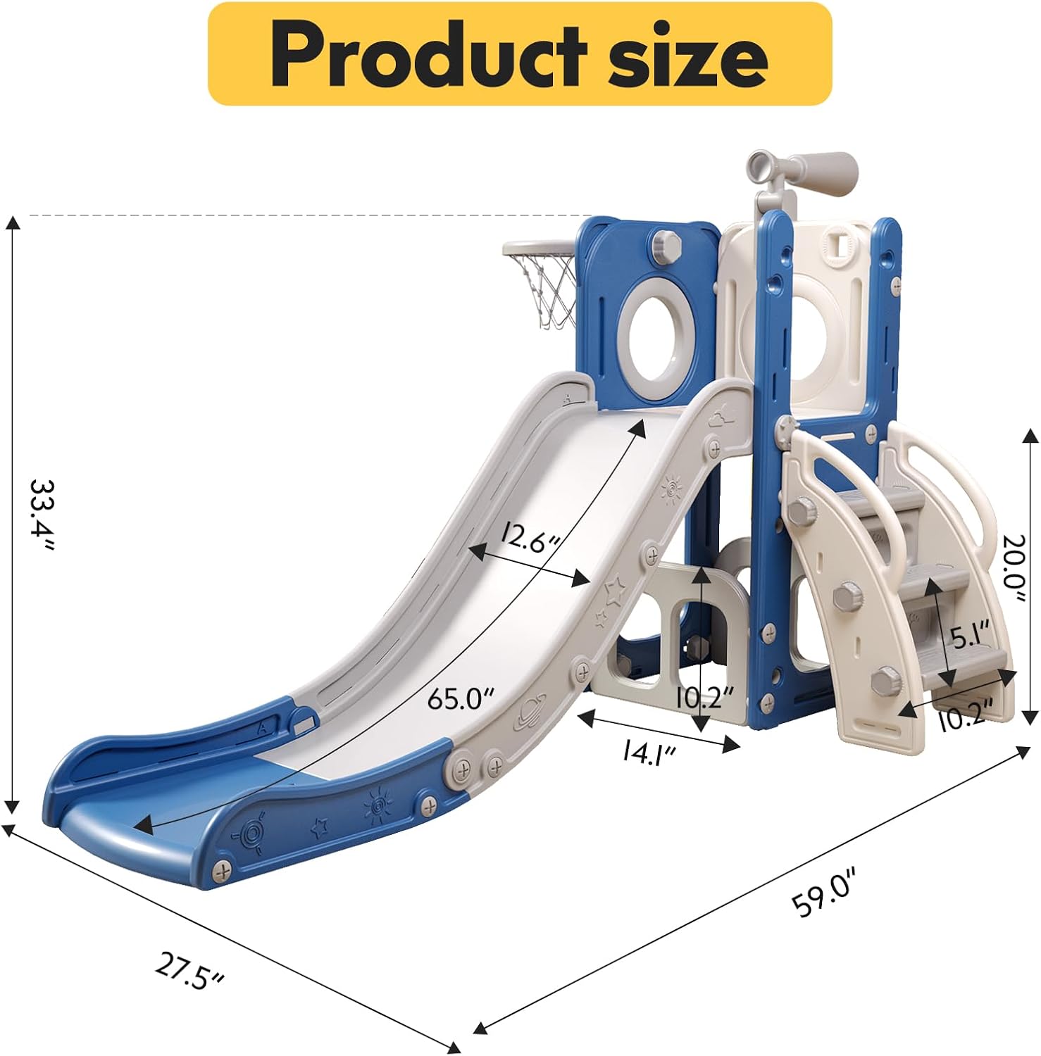 Thumbnail 5 de 6-in-1 Toddler Playset Slide 🛝
