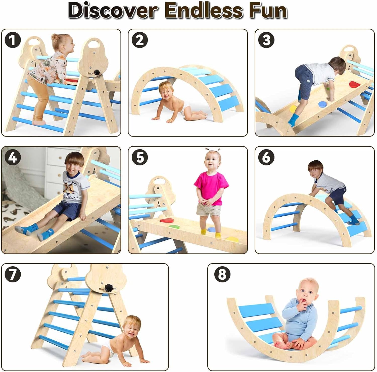 Detalle 2 de bbgroundgrm Wooden Indoor Climbing Toy