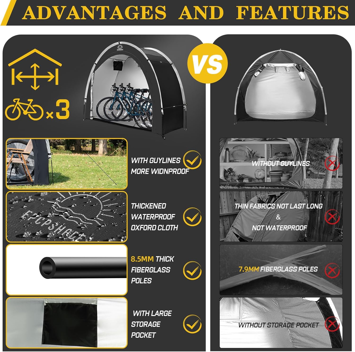 Thumbnail 4 de EPCPSHADES Bike Storage Tent