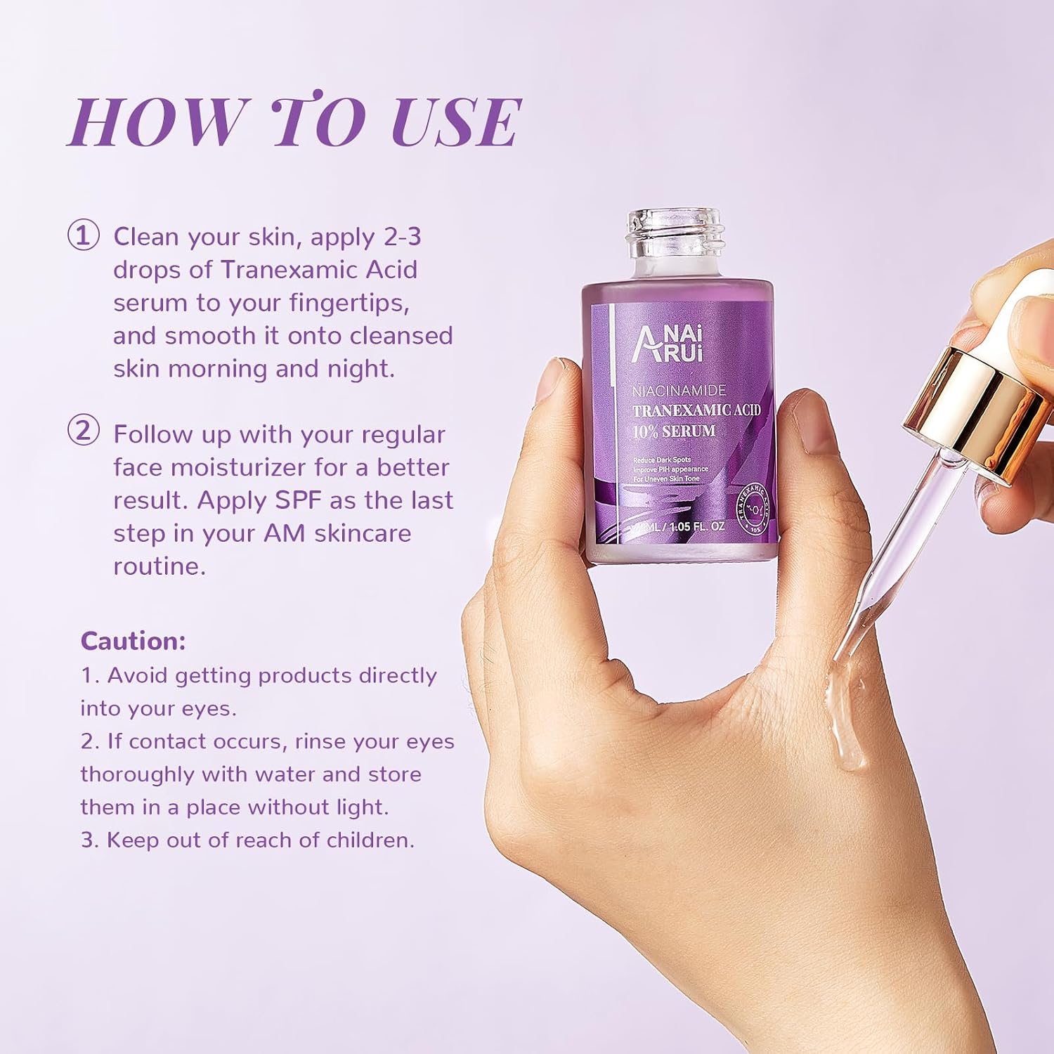 Thumbnail 5 de ANAiRUi tranexaminezuurserum met niacinamide en hyaluronzuur, 30 ml