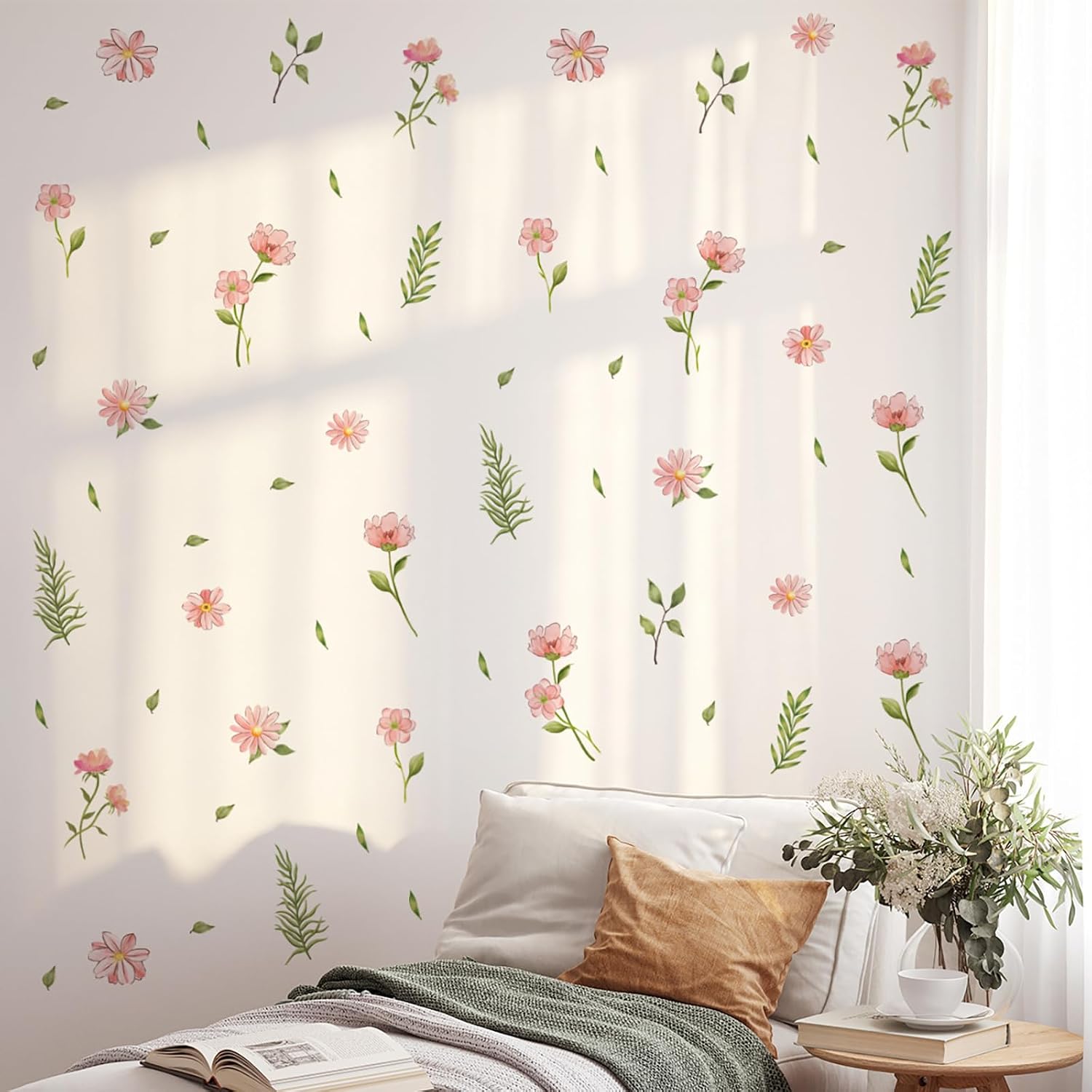 Detalle de Boho Flower Wall Decals PVC