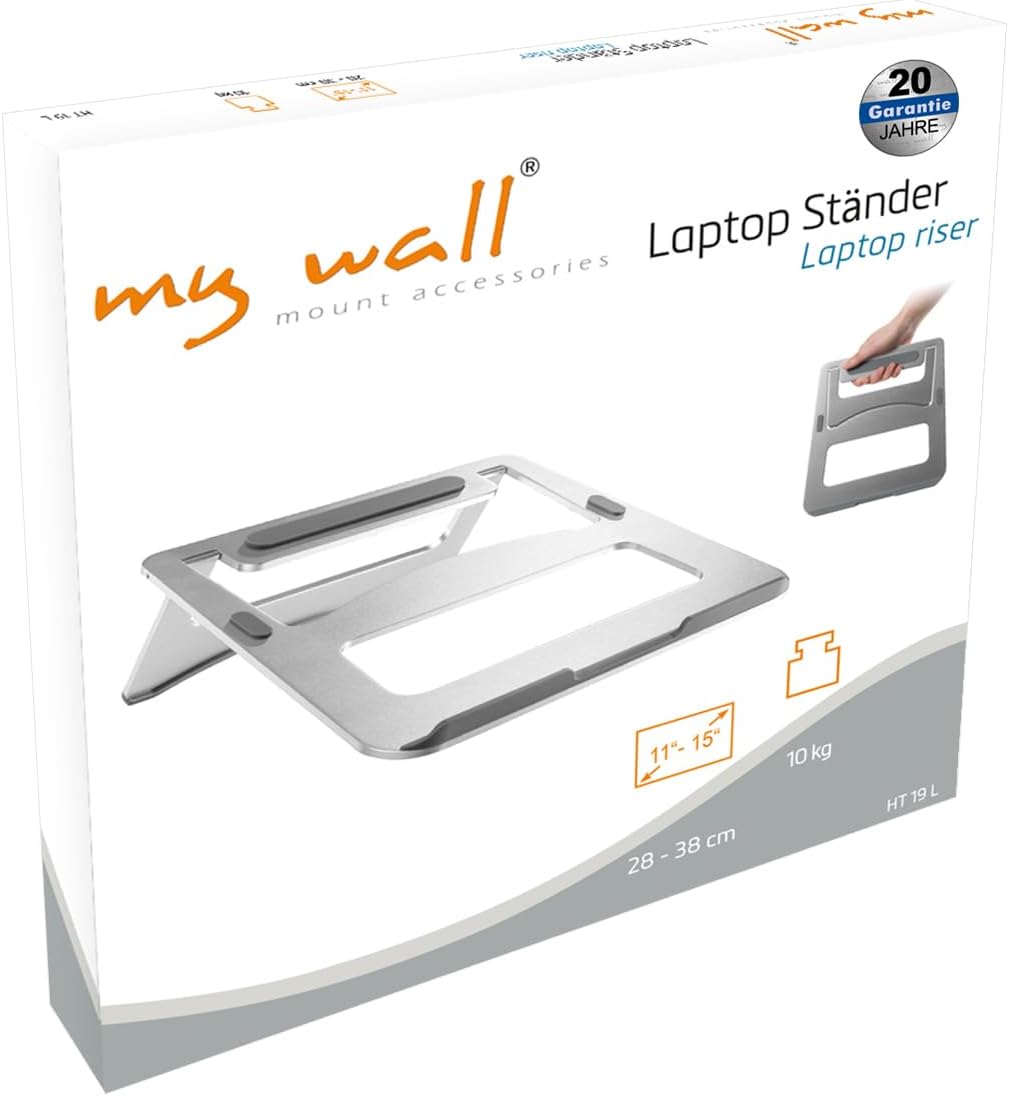Thumbnail 6 de my wall HT19L Laptop Ständer faltbar aus Aluminium für Notebooks von 11 bis 15 Zoll