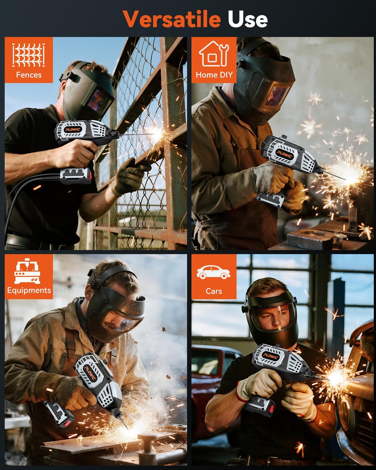 Thumbnail 5 de Portable Welding Machine 110V Handheld Stick Welder (IGBT Inverter) 20–120A + Case & 20 Rods