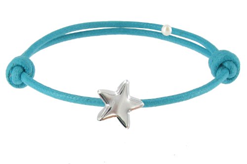 Detalle 2 de Pulsera Enlace Estrella de Plata 925 - Classics Turquesa | LES POULETTES BIJOUX