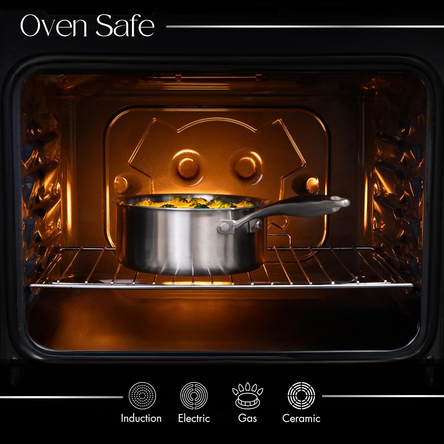 Detalle 2 de Nuovva Stainless Steel Saucepan Set 6pc 2.7L
