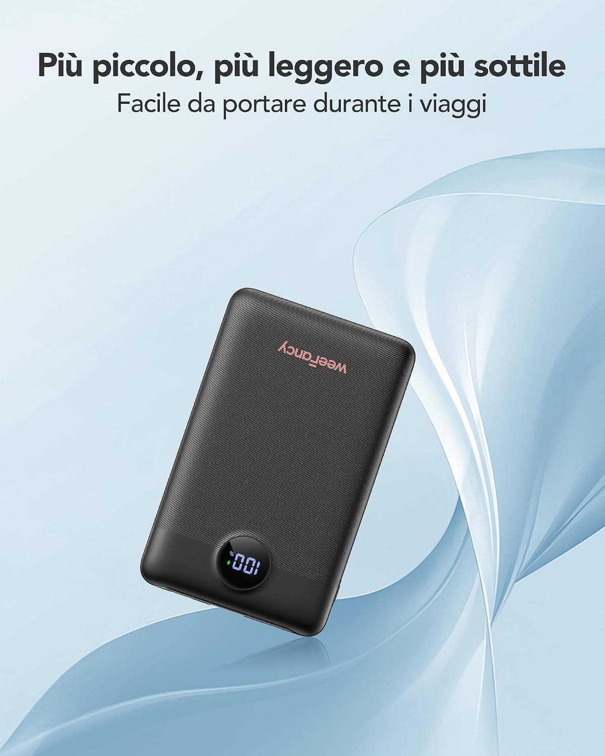 Detalle 2 de WeeFancy Power Bank 10000 mAh 22,5 W