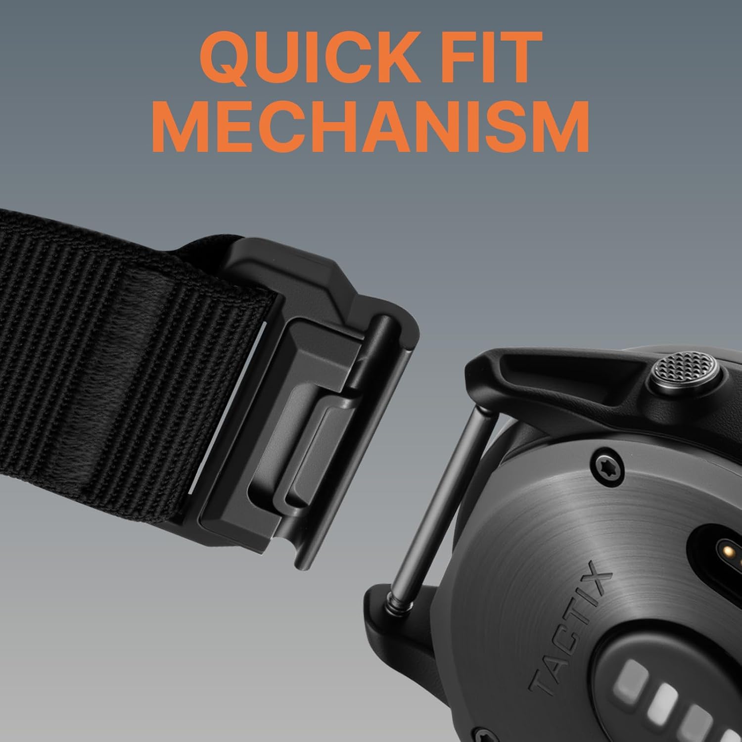 Thumbnail 6 de Bandletic Quick Fit 26mm nylon strap for Garmin Fenix 8 51mm