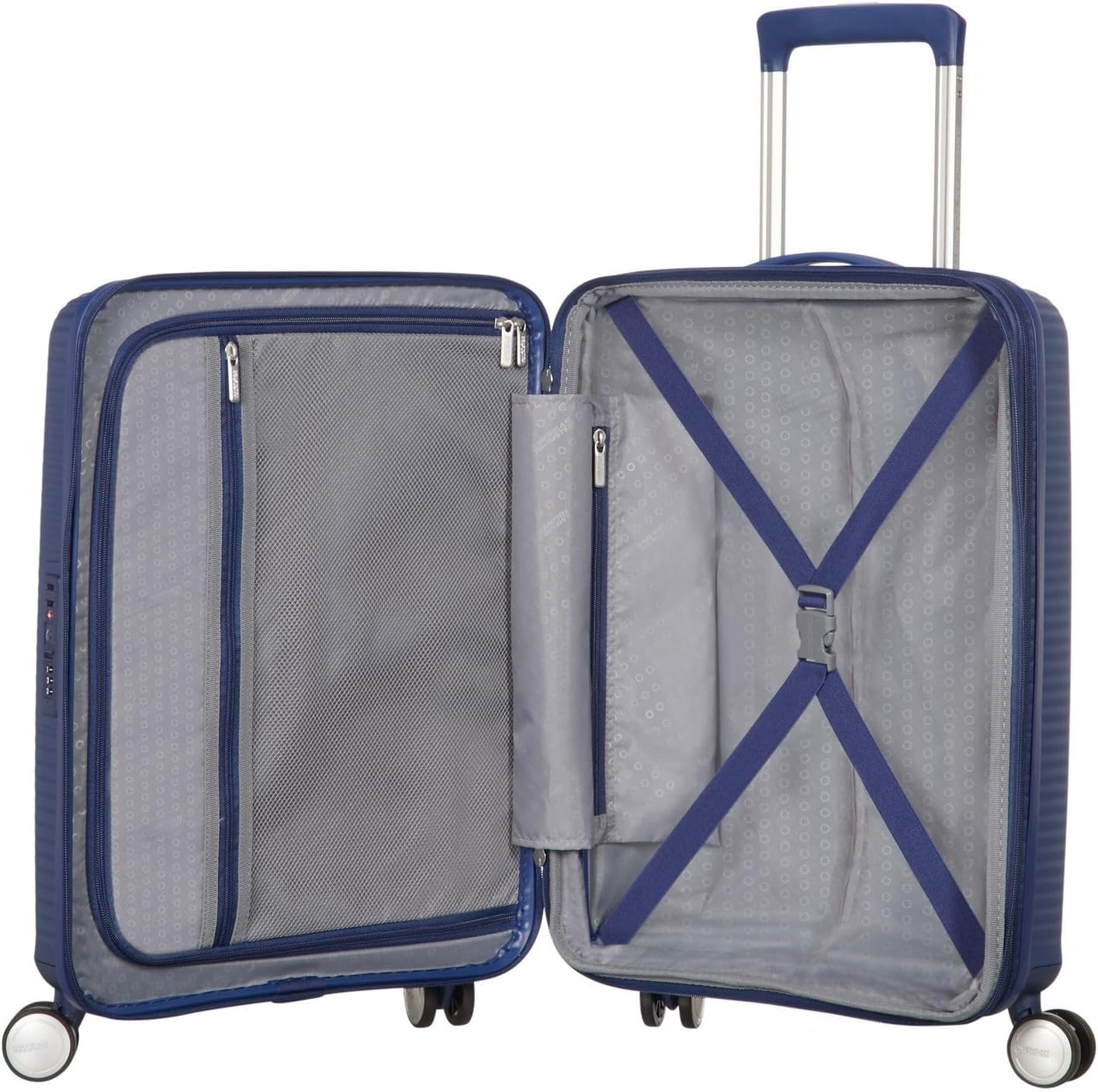 Thumbnail 2 de American Tourister Soundbox Trolley L espandibile 77 cm, TSA 97/110 L in Midnight Navy