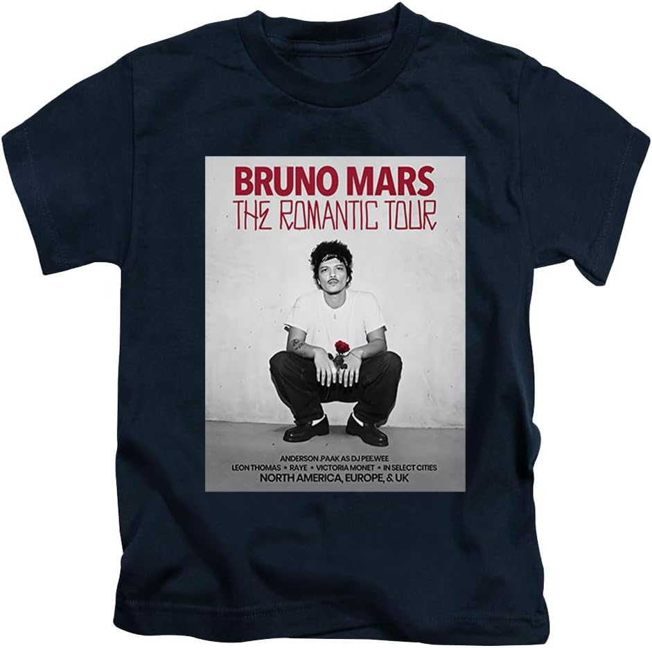 Detalle 2 de Red Text Bruno pop Mars The Romantic Novelty Meme Iconic Trending Trend Tee