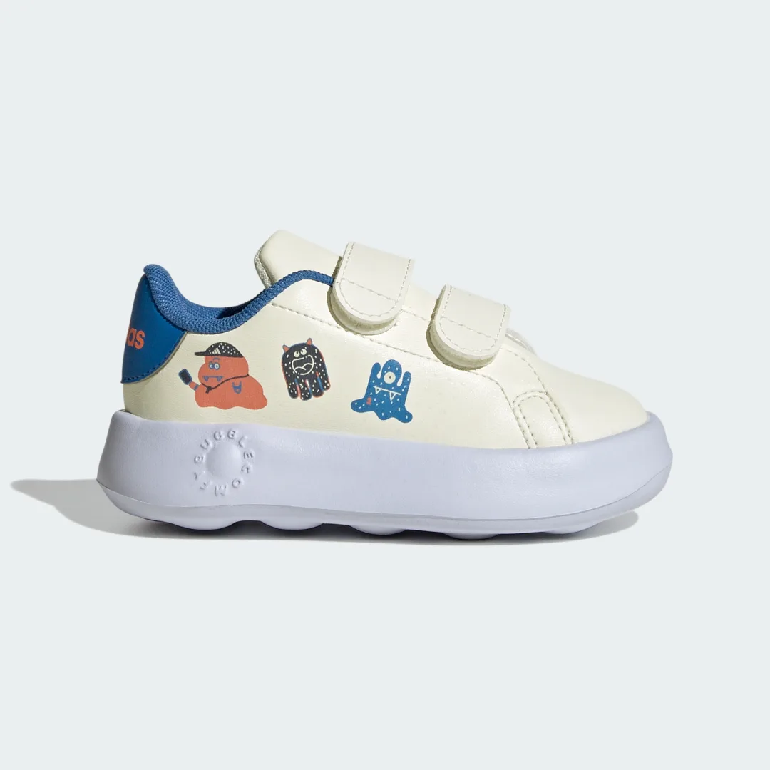 Detalle de Zapatilla Advantage de Adidas: comodidad, estilo y versatilidad en blanco